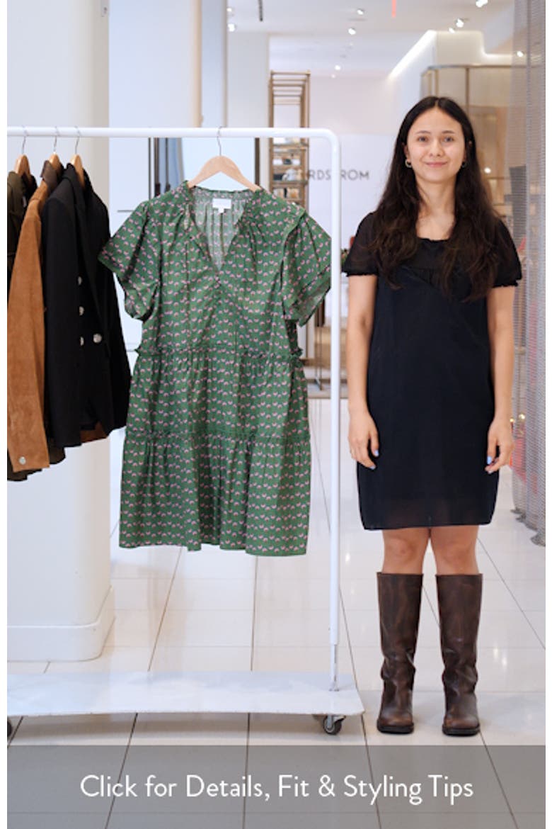 Isha Floral Print Tiered Minidress video