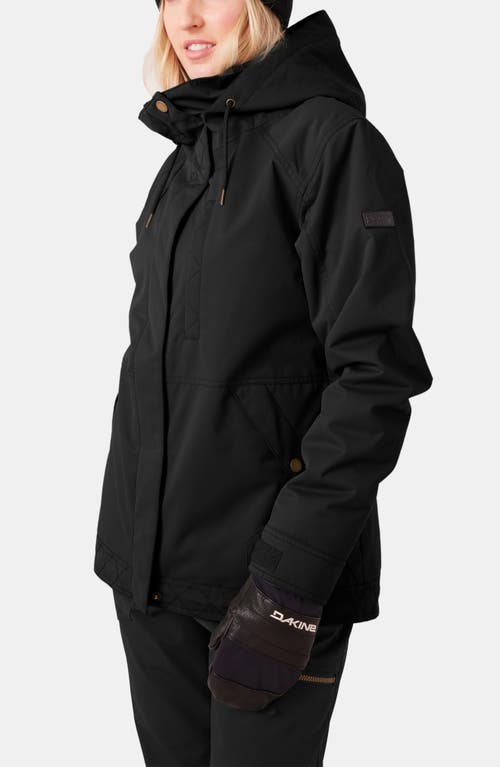Roxy Billie Water Resistant Hooded Insulated Jacket In Black