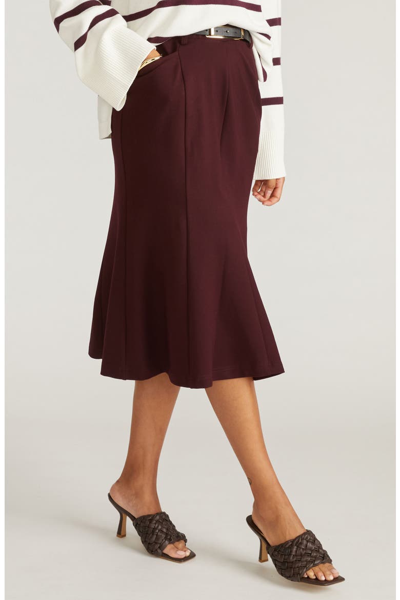 Carla Ponte Skirt, Alternate, color, CHERRY RED