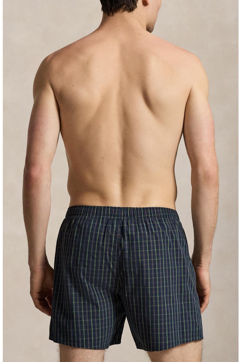 Plaid Woven Boxers, Alternate, color, MINI POLO TARTAN RED