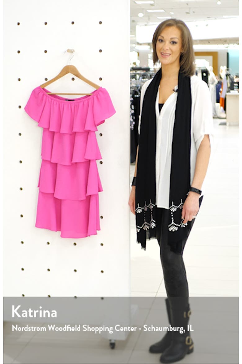 x Hot Summer Nights Natalie Off The Shoulder Ruffle Dress (Nordstrom Exclusive) video