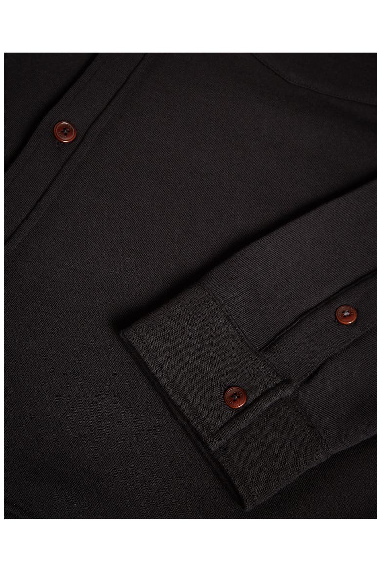 Bromlee Cotton Overshirt, Alternate, color, BLACK
