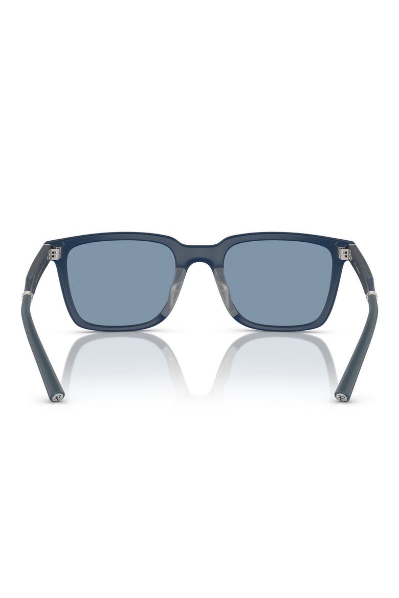 x Roger Federer Mr. Federer 55mm Rectangular Sunglasses, Alternate, color, SEMI-MATTE BLUE ASH / MARINE