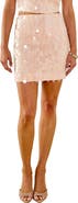 MARSY Sequin Lace Miniskirt