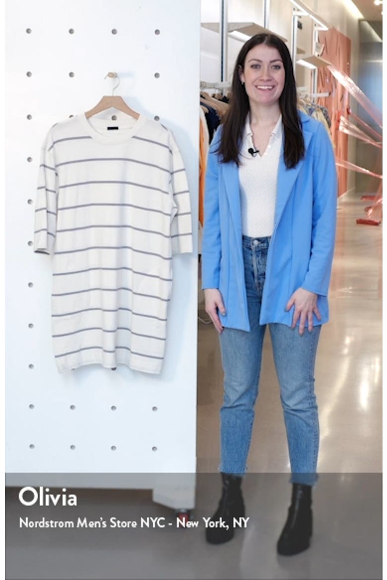 Plaited Stripe Jersey Sweatshirt Dress video