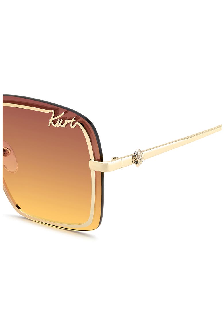 61mm Square Sunglasses, Alternate, color, GOLD/ PLUM SF