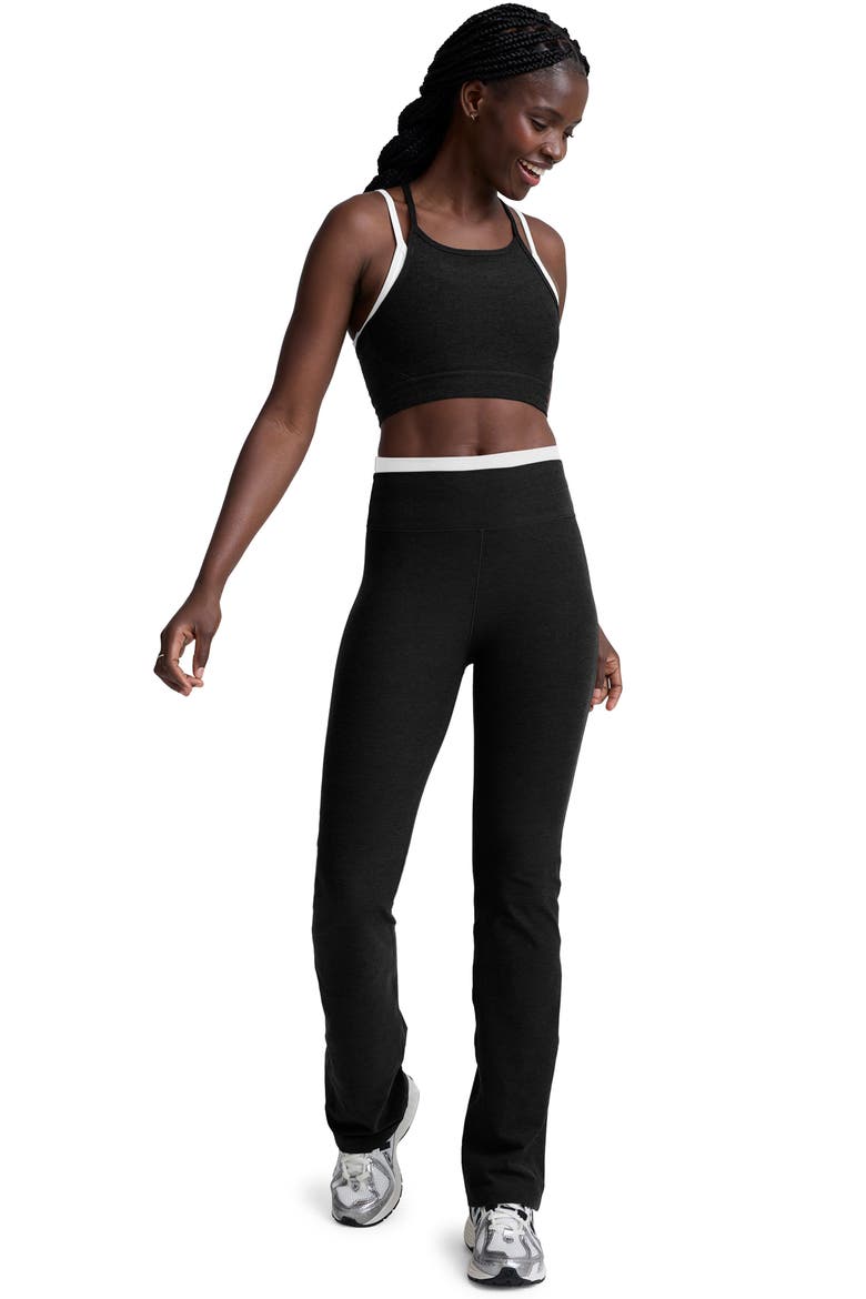 Space Day Layered Bootcut Pants, Alternate, color, DARKEST NIGHT