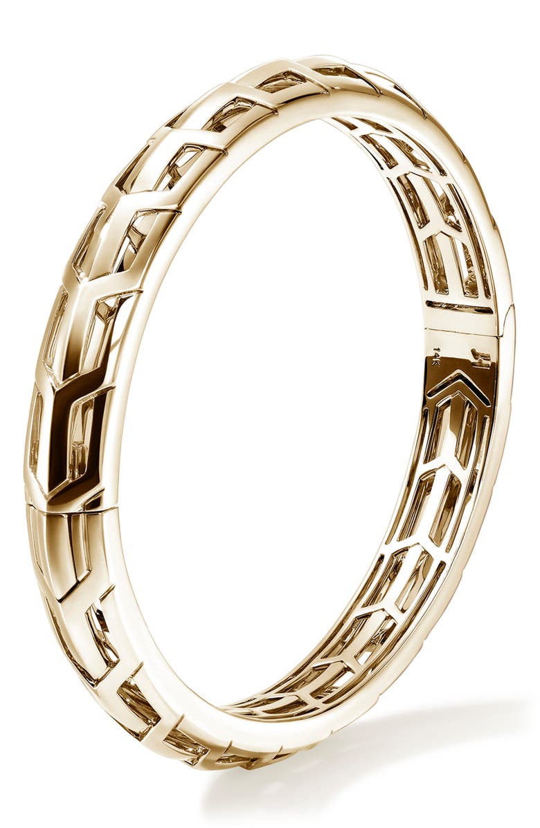 John Hardy Icon 50 Hinged Bangle, Gold, Alternate, color, 
