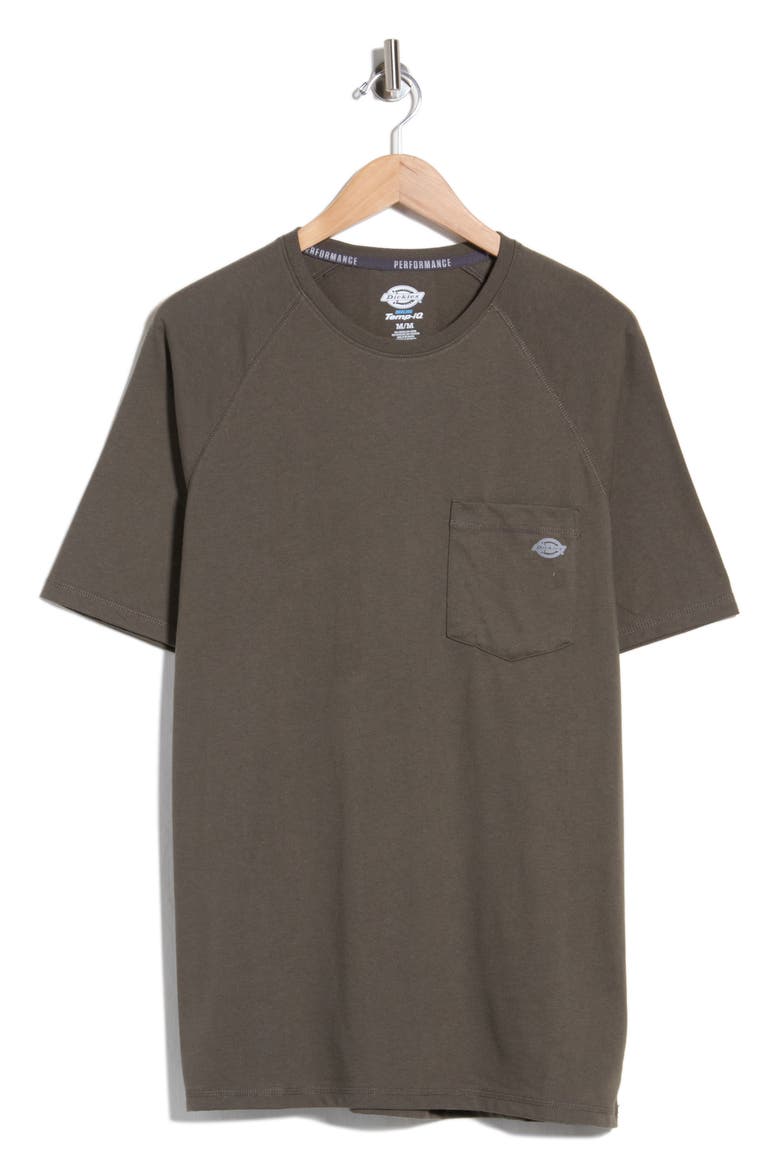 Performance Temp IQ Pocket T-Shirt, Main, color, TREKKIING GREEN