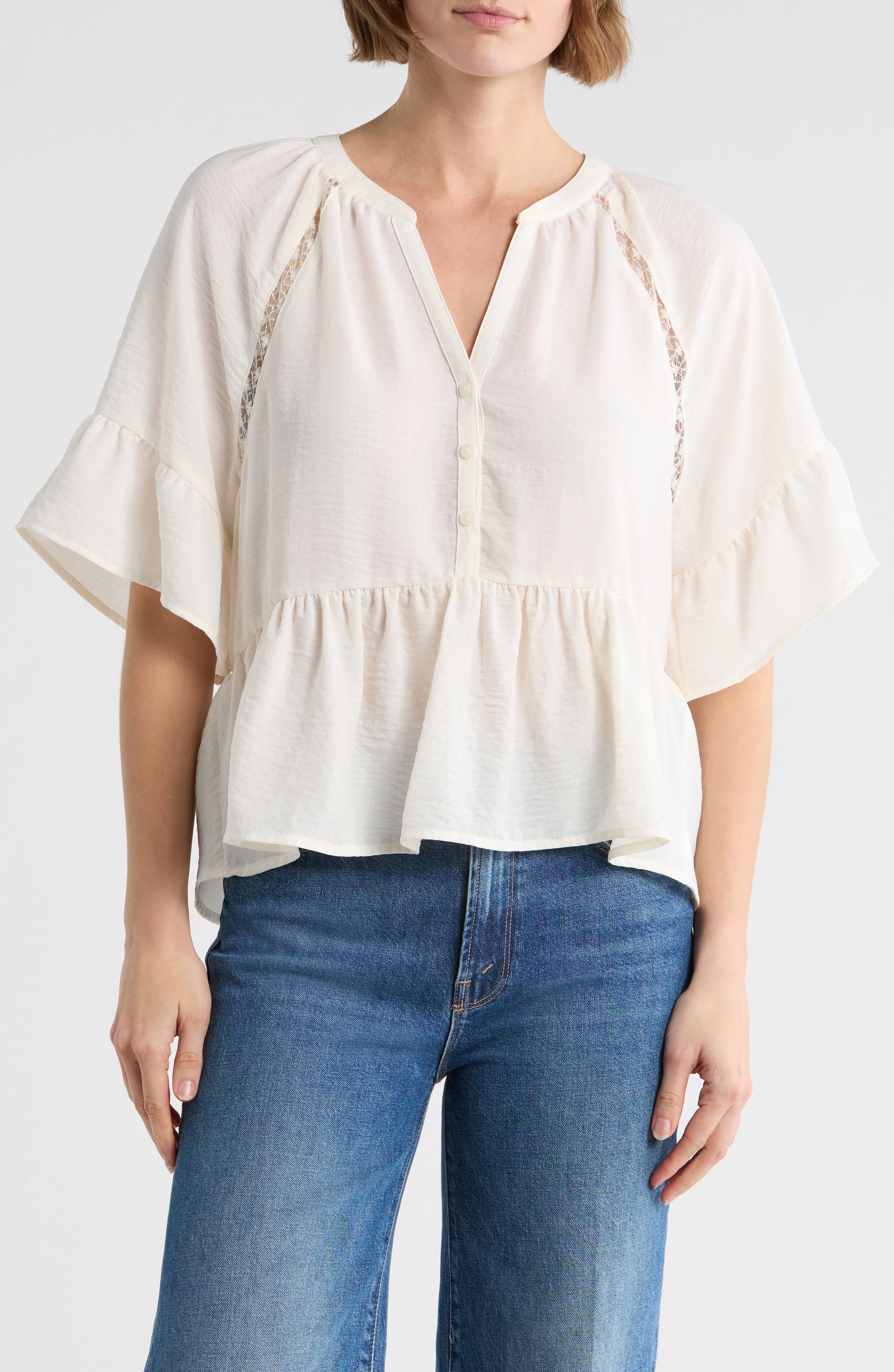 Ruffle Peplum Top - image 5