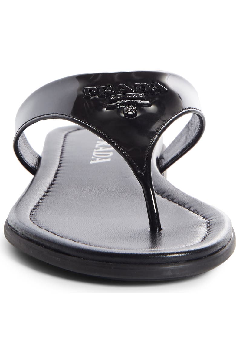 Prada Logo Thong Sandal, Alternate, color,