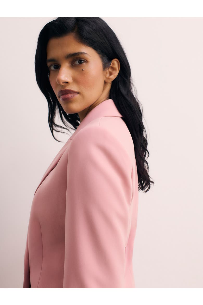 Knighton Doppio Crepe Blazer, Alternate, color, Pink