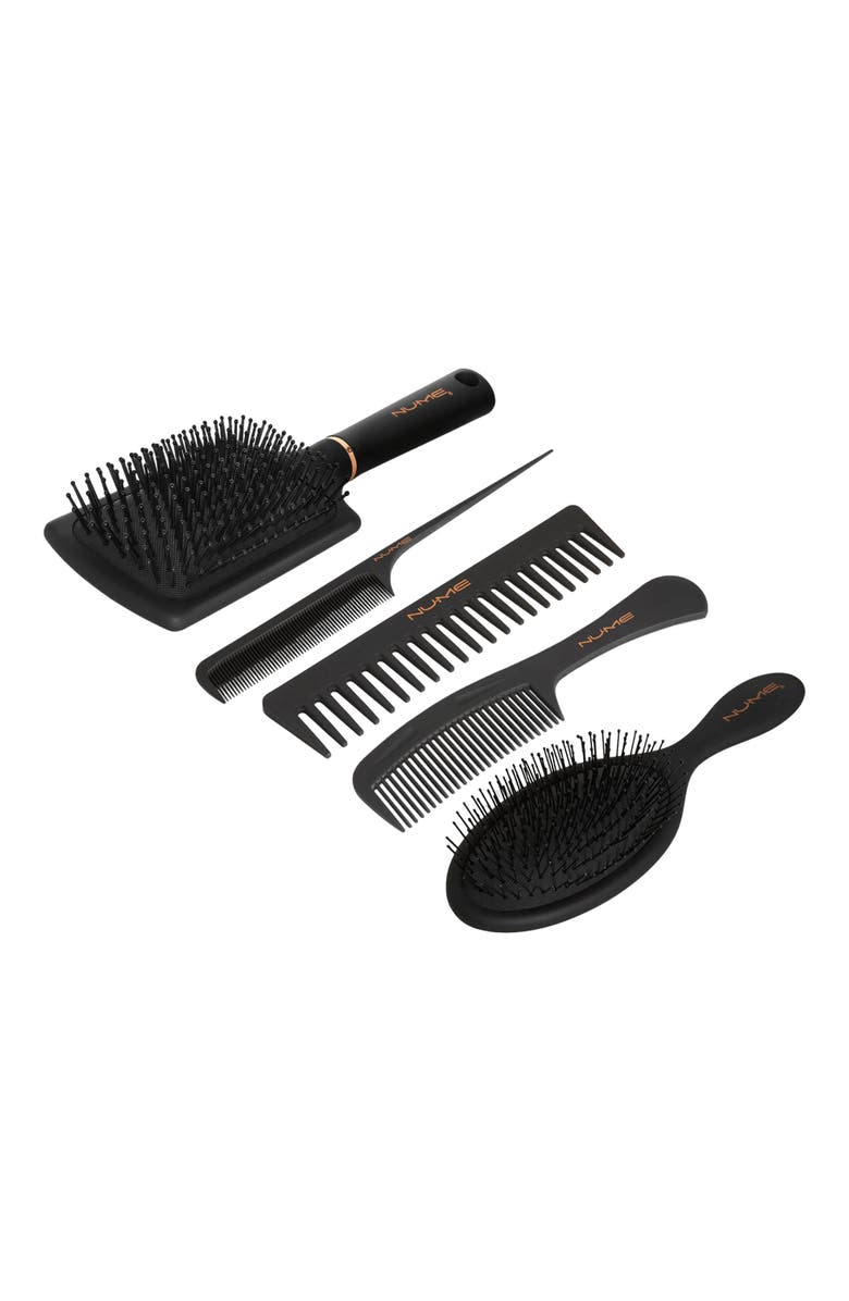 NUME Complete Brush & Comb Set, Alternate, color, Black