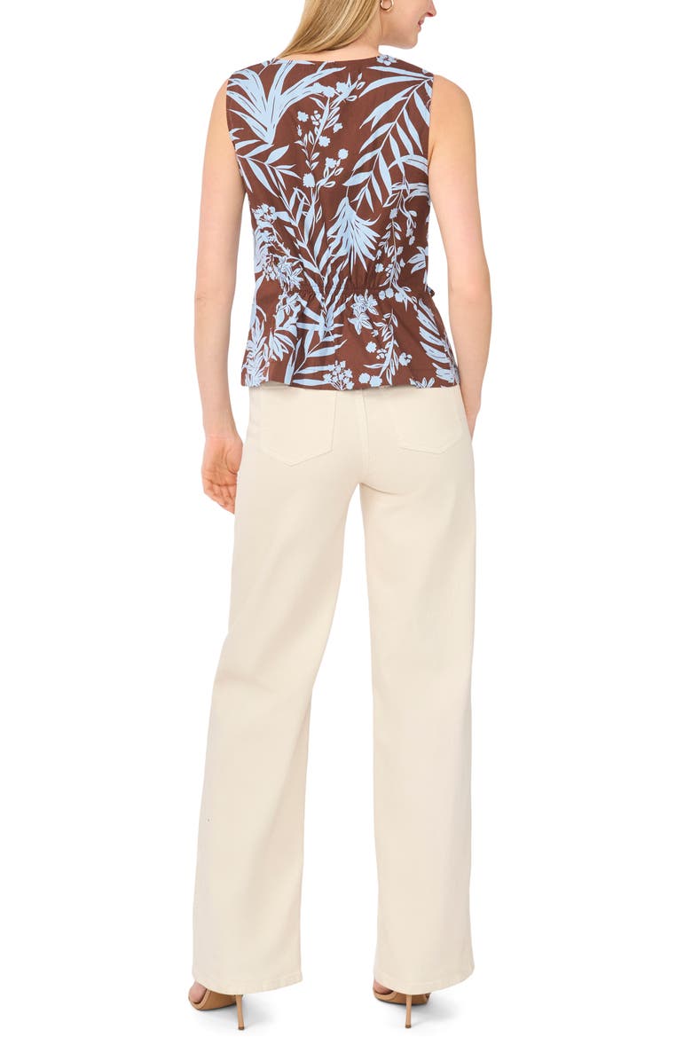Halogen<sup>®</sup> Gathered Flutter Sleeve Top, Alternate, color, Cafe