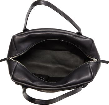上質★THE ROW Henri black leather bag Henri leather shoulder bag in black - The Row | Mytheresa