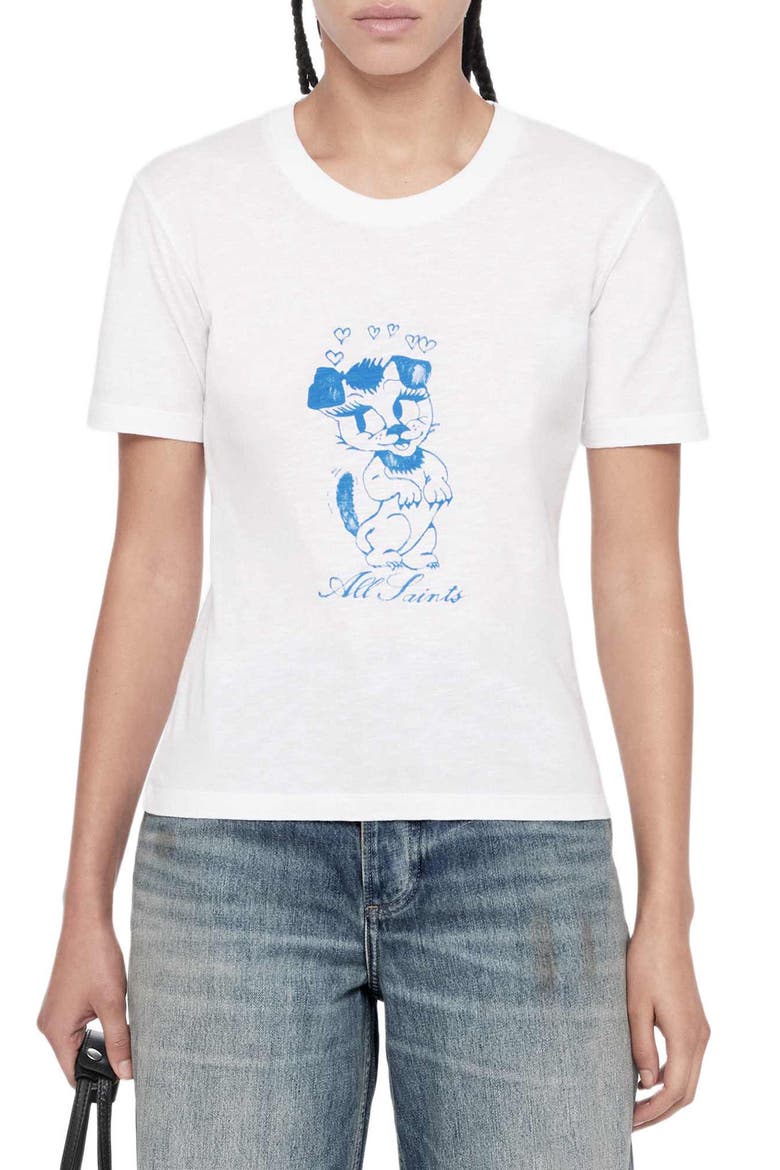 Pupper Cotton T-Shirt, Main, color, OPTIC WHITE