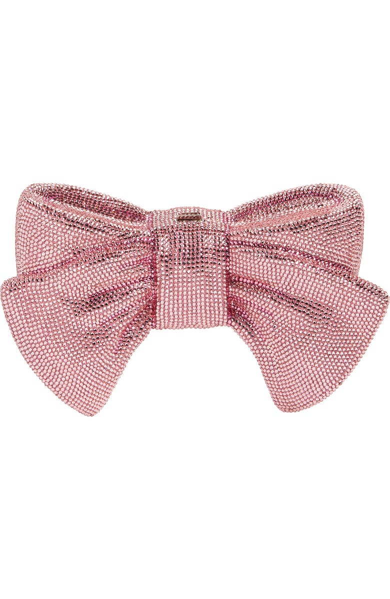 JUDITH LEIBER COUTURE Bow Clutch, Main, color, Silver Light Rose Multi