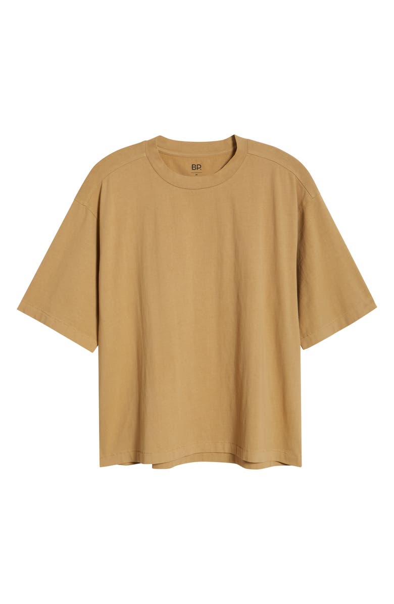 BP. Garment Dyed Boxy Crop T-Shirt, Alternate, color, Tan Cartouche