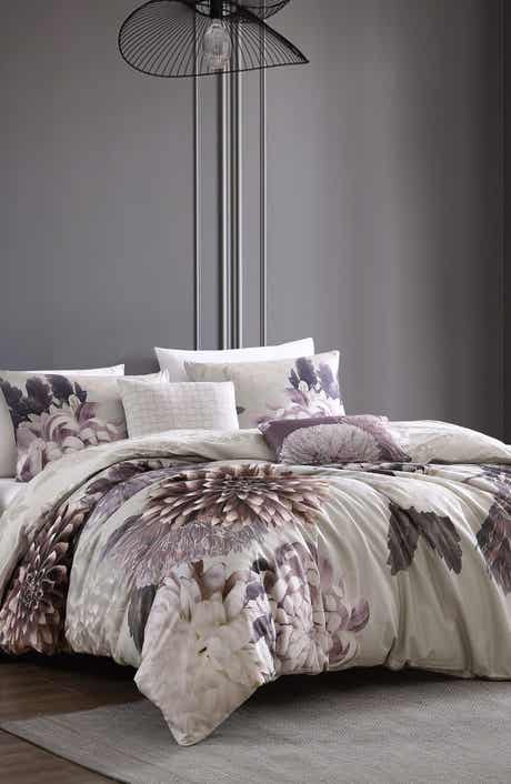 Bebejan Dahlia Purple 5-Piece Reversible Comforter Set