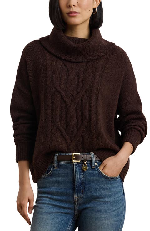 Wool Blend Turtleneck Sweater