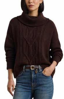 Lauren Ralph Lauren Wool Blend Turtleneck Sweater