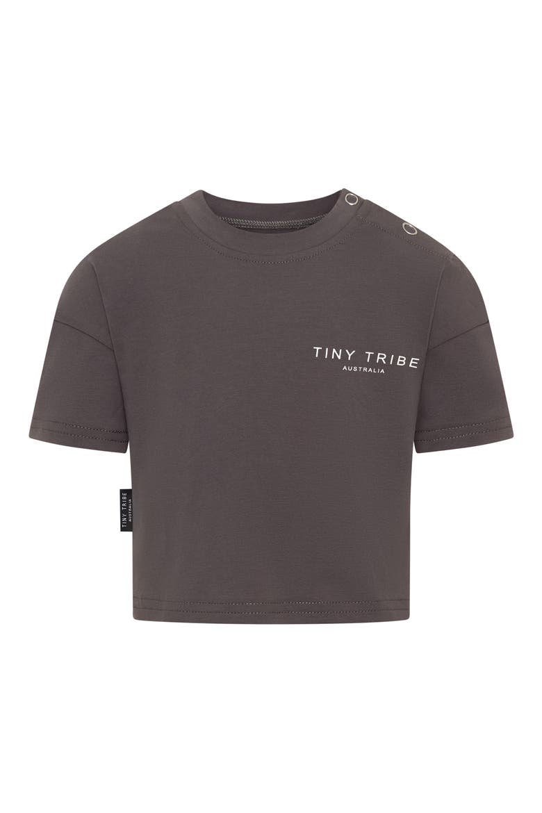 Core Logo T-Shirt, Main, color, IRON