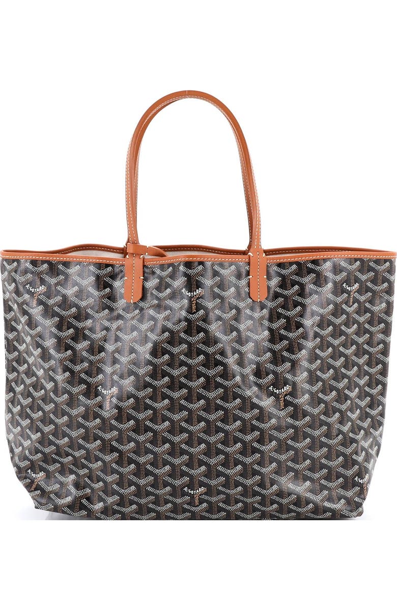 Pre-Owned Goyard Saint Louis Tote Coated Canvas PM, Main, color, Brown