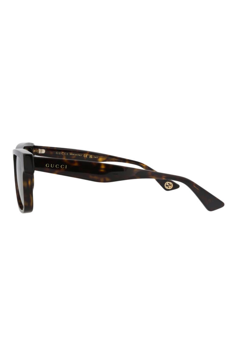 56mm Square Sunglasses, Alternate, color, HAVANA HAVANA GREEN