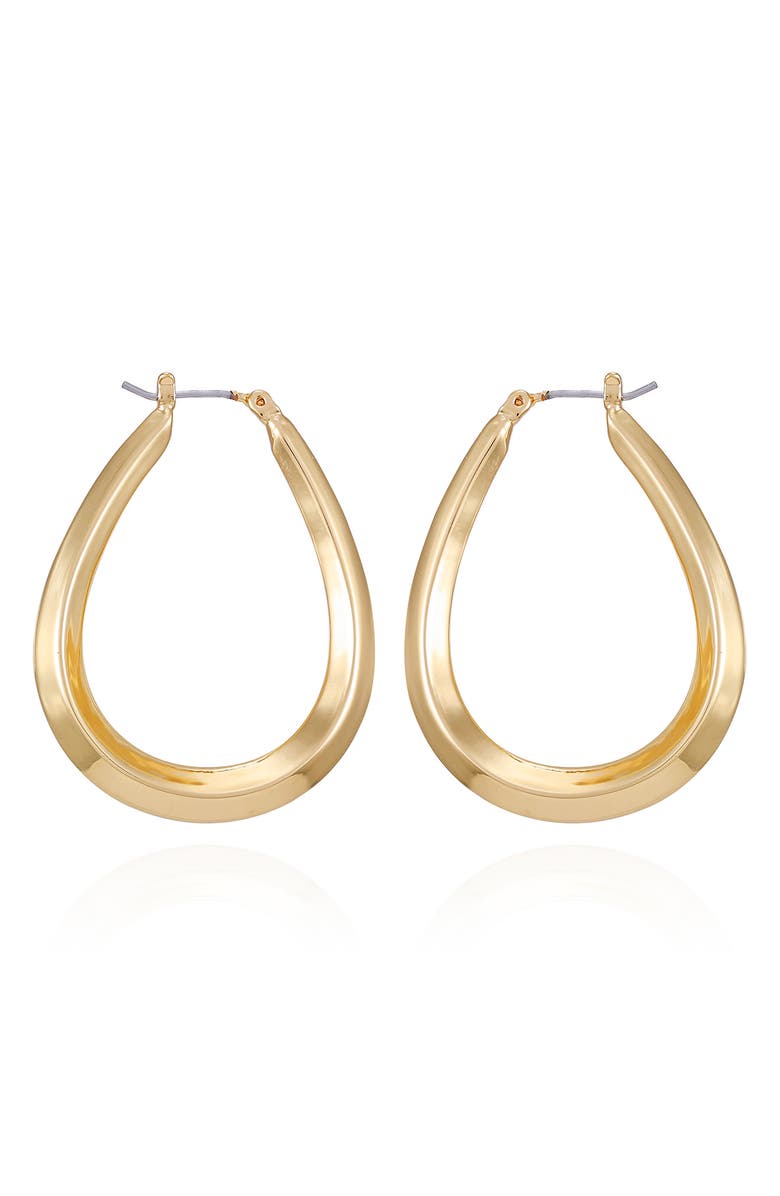 Vince Camuto Teardrop Hoop Earrings, Main, color, 