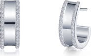 Lafonn Simulated Diamond Huggie Hoop Earrings