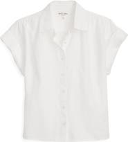 Alex Mill Maddie Linen Short Sleeve Button-Up Shirt