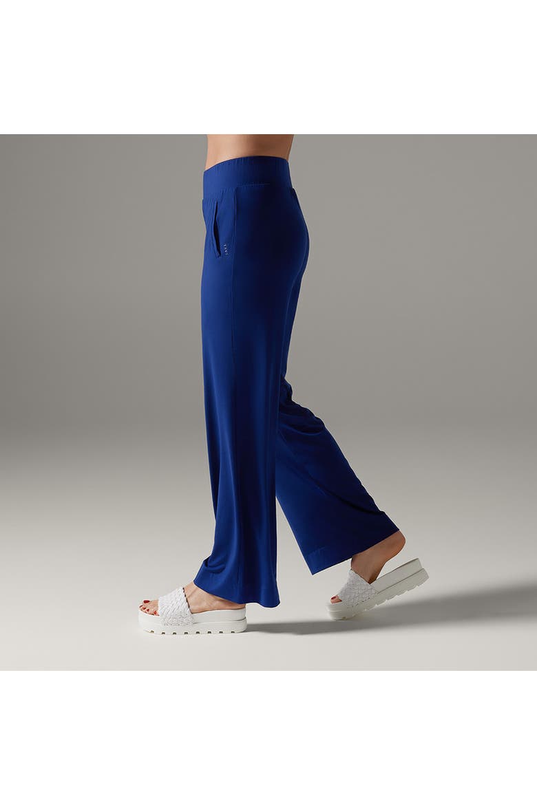 Brushed Tec Knit Wide Leg Pant, Alternate, color, DEEP NAVY
