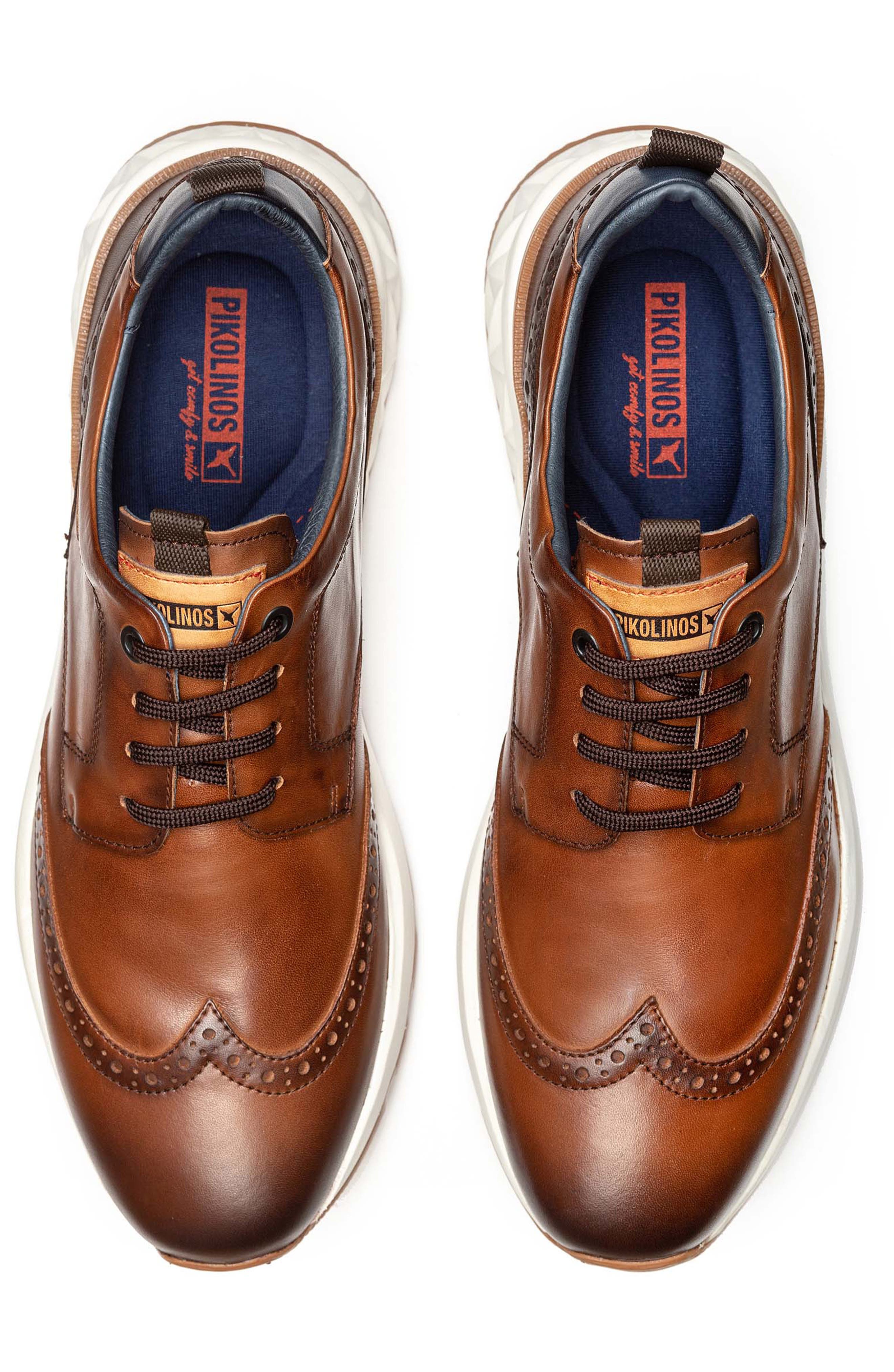 PIKOLINOS Aranda Wingtip Derby Sneaker, Alternate, color, Cuero