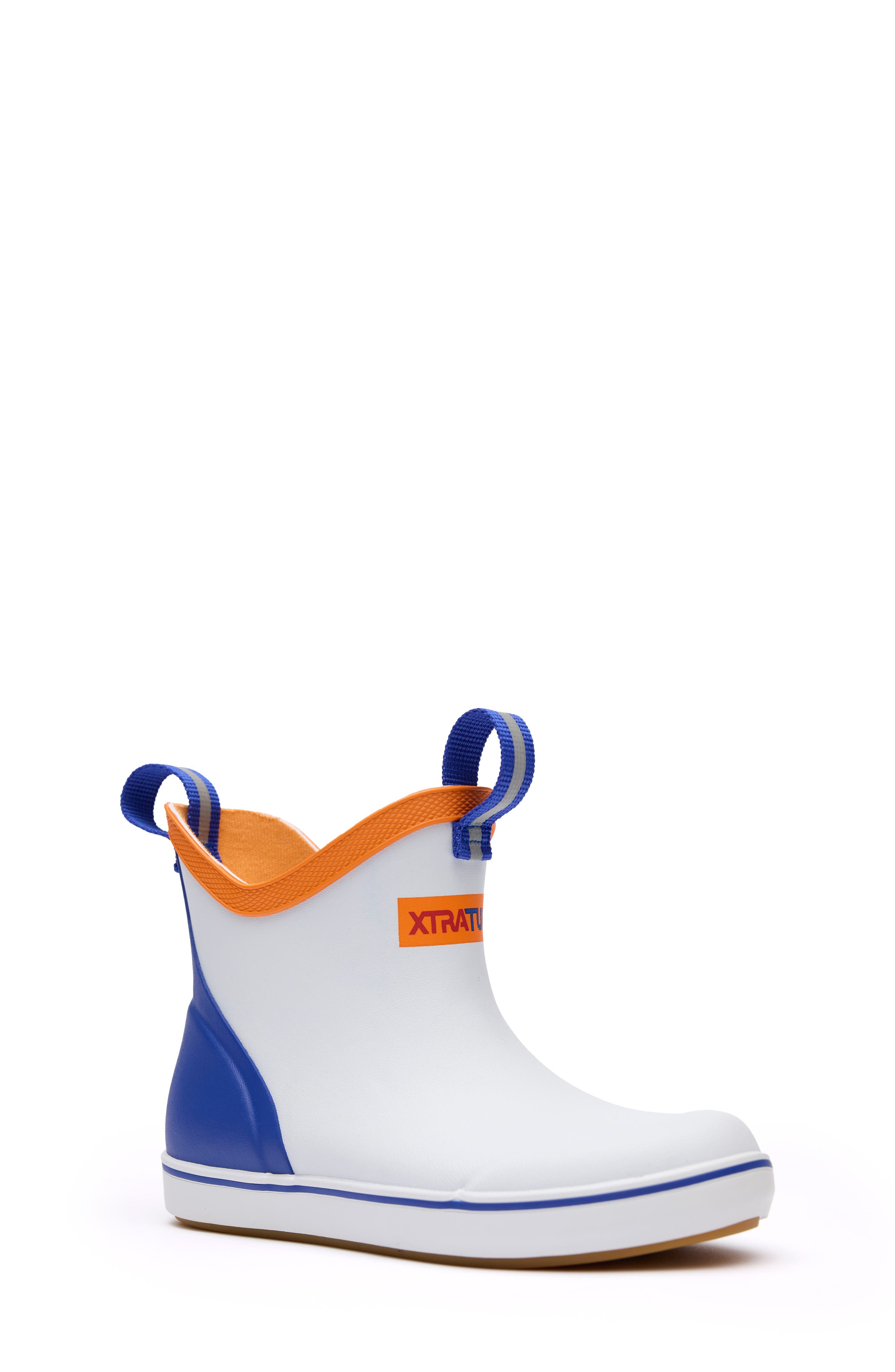 XTRATUF Waterproof Deck Boot, Main, color, White Multi/Blue