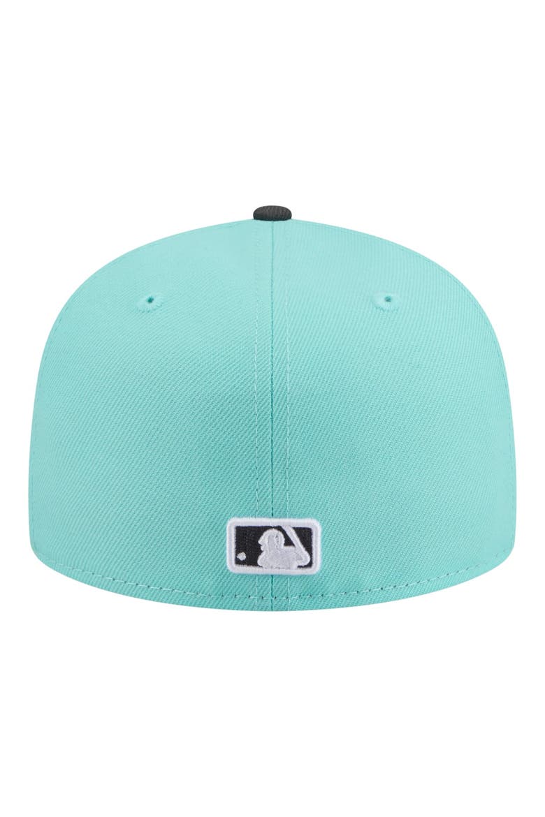 Men's New Era Turquoise/Charcoal Houston Astros Two-Tone Color Pack 59FIFTY Fitted Hat, Alternate, color, Turquoise