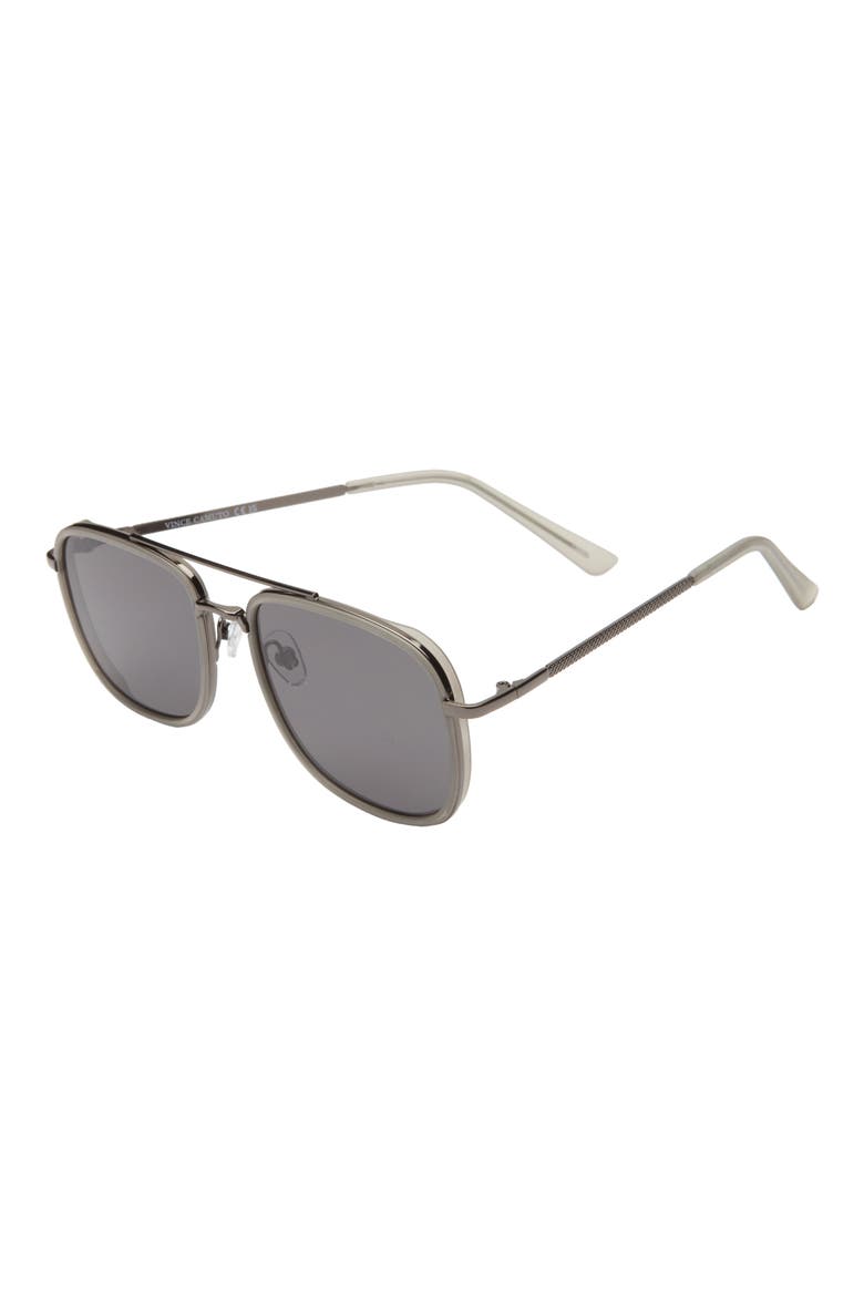 54mm Navigator Sunglasses, Alternate, color, GUNMETAL/ GREY