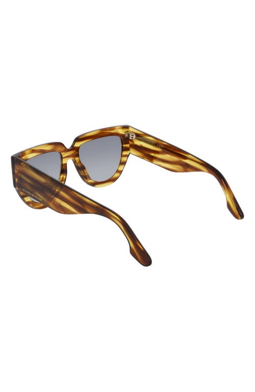 Victoria Beckham 53mm Classic Logo Tea Cup Sunglasses In Brown