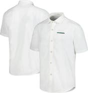Tommy Bahama Men's Tommy Bahama White Oregon Ducks Coconut Point Palm Vista IslandZone Camp Button-Up Shirt
