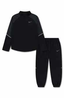 Kids' Dri-FIT Quarter Zip Pullover and Joggers Set