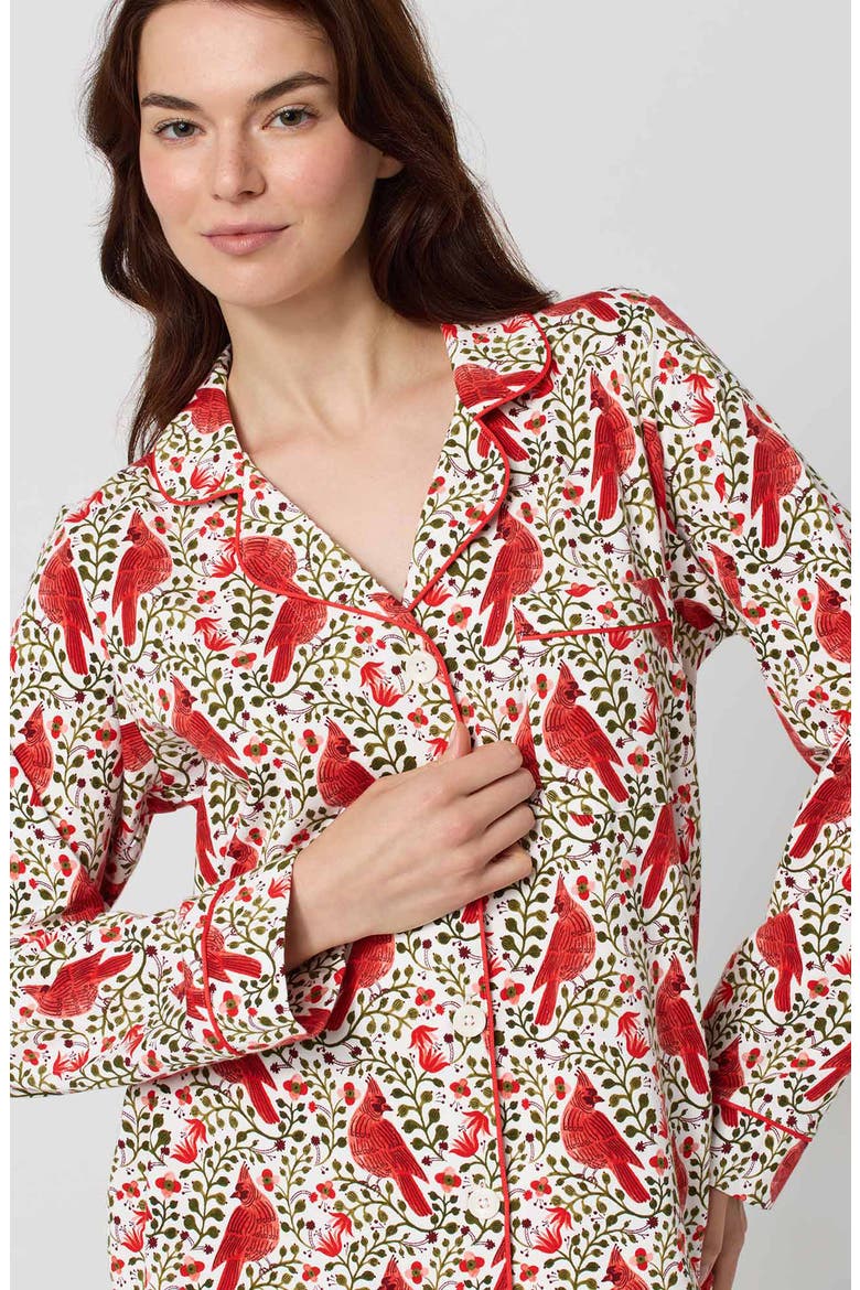 Long Sleeve Pajamas, Alternate, color, CARDINALS
