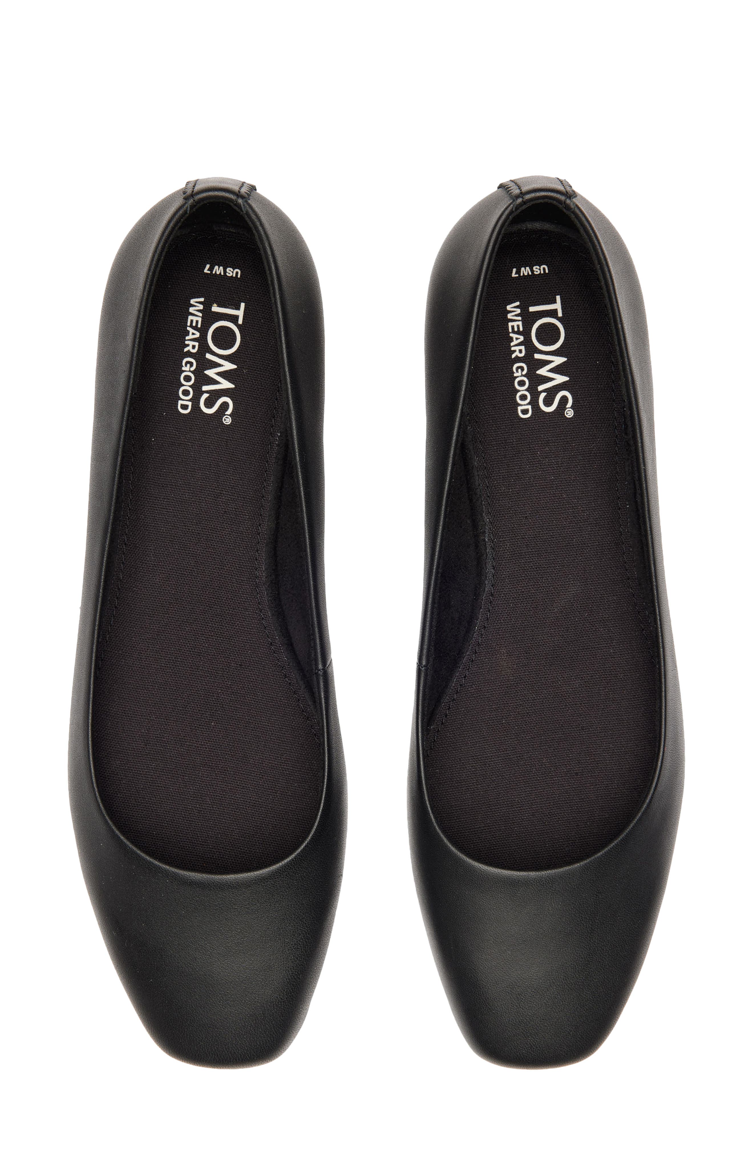 TOMS Briella Ballet Flat, Alternate, color, Black