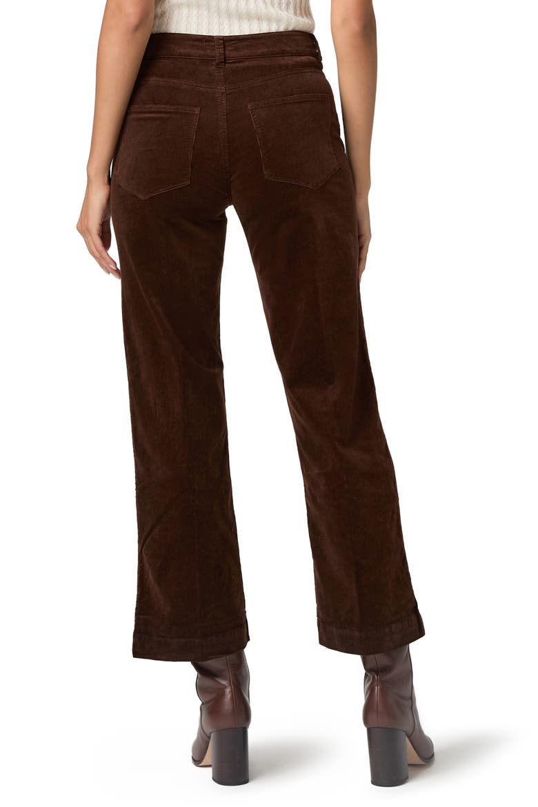 Leenah Patch Pocket Ankle Wide Leg Corduroy Pants, Alternate, color, CHICORY COFFEE