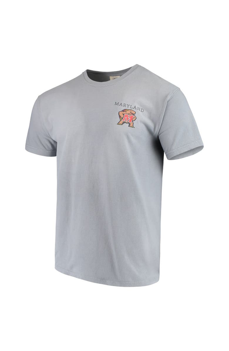 IMAGE ONE Men's Gray Maryland Terrapins Team Comfort Colors Campus Scenery T-Shirt, Alternate, color, 