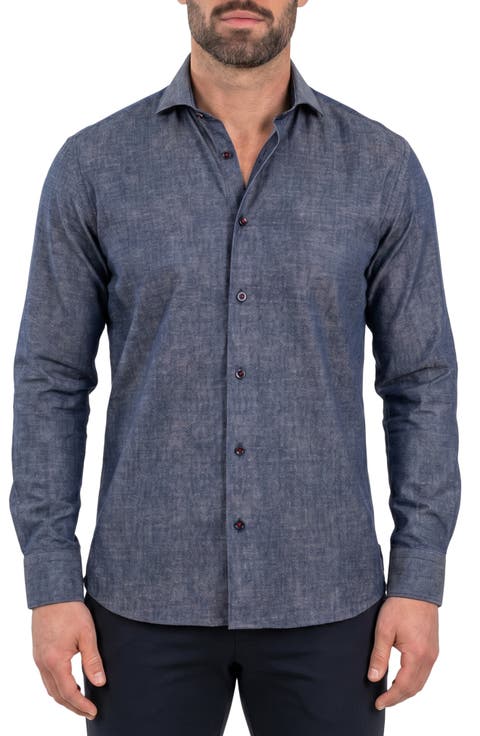 Einstein Stretch Long Sleeve Dress Shirt