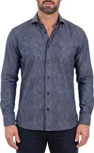 Maceoo Einstein Stretch Long Sleeve Dress Shirt