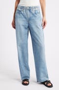rag & bone rb Miramar Shea Relaxed Straight Leg Cotton Terry Sweatpant Jeans