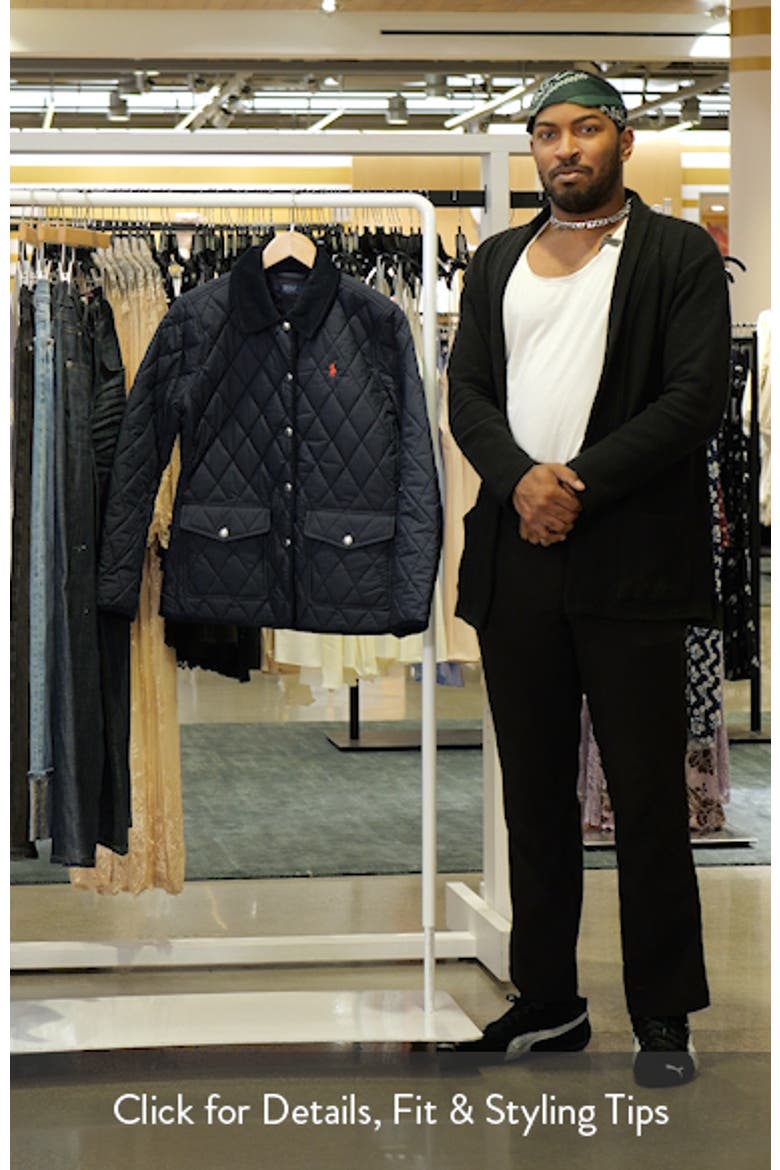 Corduroy Collar Quilted Barn Jacket video