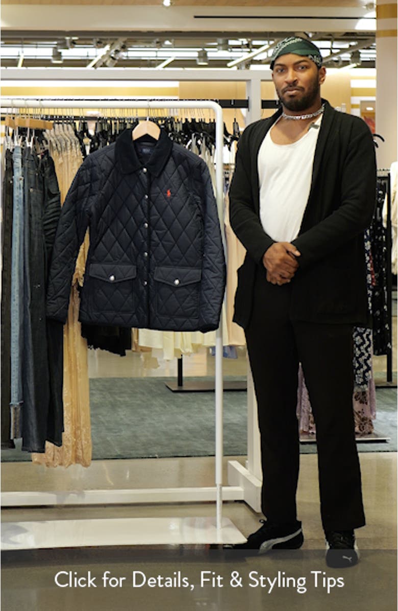 Corduroy Collar Quilted Barn Jacket