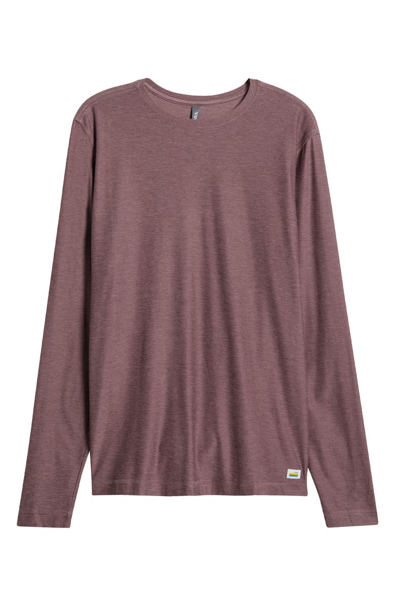 Vuori Long Sleeve Strato Tech Tee, Alternate, color, Elderberry Heather