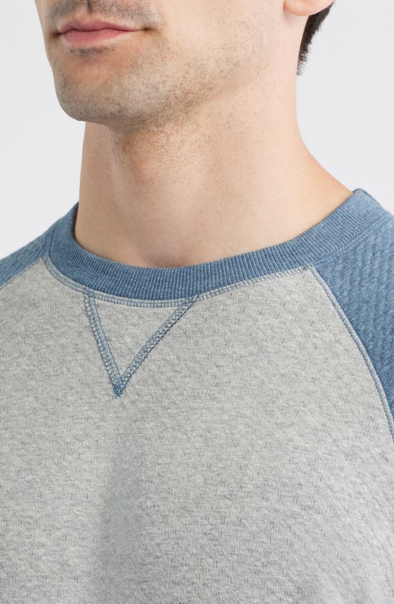 johnnie-O Weyburn Textured Sweatshirt, Alternate, color, Light Gray